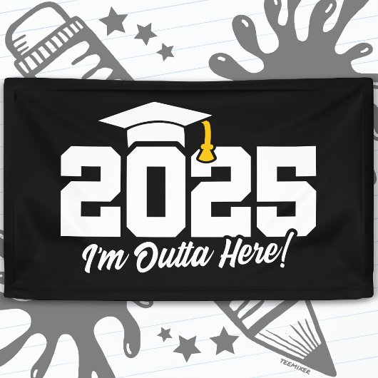 Afstuderen Klasse van 2025 Afstuderen Senior 2025 Spandoek