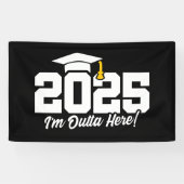 Afstuderen Klasse van 2025 Afstuderen Senior 2025 Spandoek (Horizontaal)