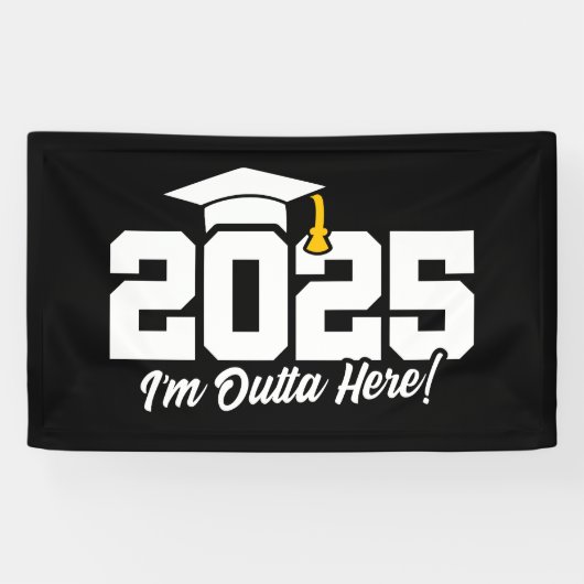 Afstuderen Klasse van 2025 Afstuderen Senior 2025 Spandoek (Horizontaal)