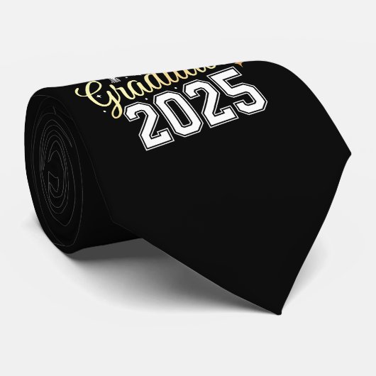 Afstuderen Klasse van 2025 Afstuderen Stropdas (Opgerold)