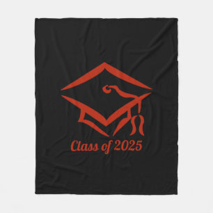 Afstuderen Klasse van 2025 BLKBRD Aanpassen Jaar Fleece Deken