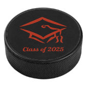 Afstuderen Klasse van 2025 BLKBRD Aanpassen Jaar Hockey Puck (3/4)
