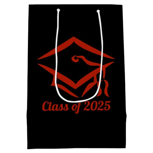 Afstuderen Klasse van 2025 BLKBRD Aanpassen Jaar Medium Cadeauzakje (Achterkant)