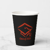 Afstuderen Klasse van 2025 BLKBRD Aanpassen Jaar Papieren Bekers (Achterkant)