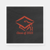 Afstuderen Klasse van 2025 BLKBRD Aanpassen Jaar Servet (Voorkant)