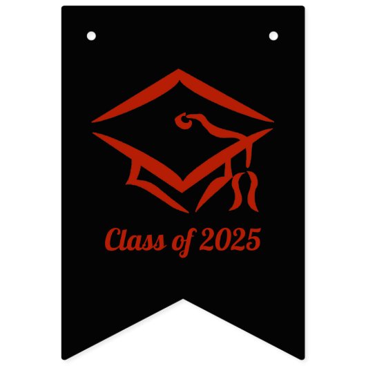 Afstuderen Klasse van 2025 BLKBRD Aanpassen Jaar Vlaggetjes (Tweede vlag)