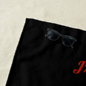 Afstuderen Klasse van 2025 BLKBRD Custom Year Name Strandlaken (In situ)