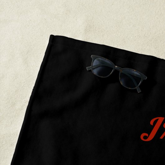 Afstuderen Klasse van 2025 BLKBRD Custom Year Name Strandlaken (In situ)