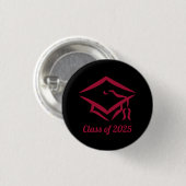 Afstuderen Klasse van 2025 BLKDKRD Aanpassen Jaar Ronde Button 3,2 Cm (Voorkant /achterkant)
