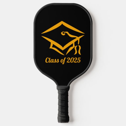 Afstuderen Klasse van 2025 BLKGLD Custom Year Name Pickleball Paddle (Voorkant)