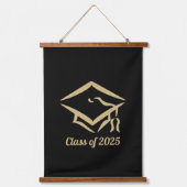 Afstuderen Klasse van 2025 BLKVMG Customize Jaar Hangend Wandkleed (Voorkant)