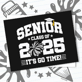 Afstuderen Klasse van 2025 Cheerleader Cheer Senio Briefkaart