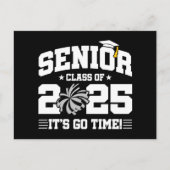 Afstuderen Klasse van 2025 Cheerleader Cheer Senio Briefkaart (Voorkant)