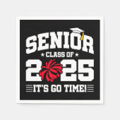 Afstuderen Klasse van 2025 Cheerleader Cheer Senio Servet (Voorkant)