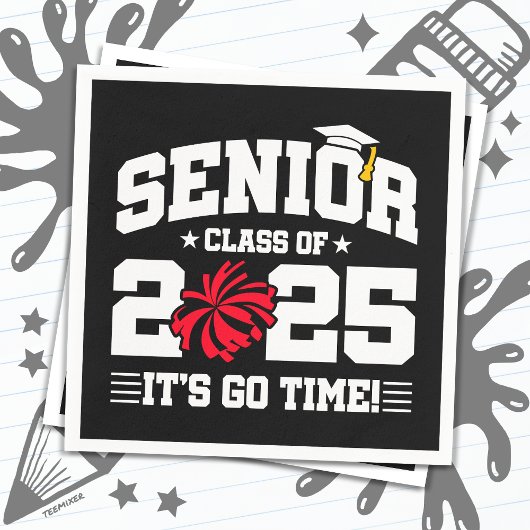 Afstuderen Klasse van 2025 Cheerleader Cheer Senio Servet