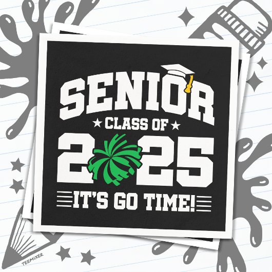 Afstuderen Klasse van 2025 Cheerleader Cheer Senio Servet