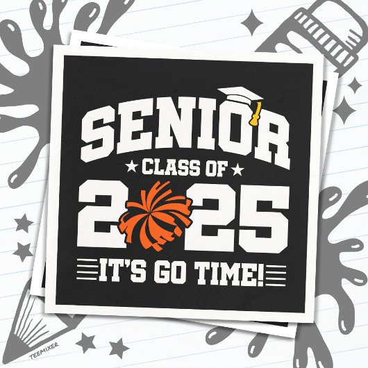 Afstuderen Klasse van 2025 Cheerleader Cheer Senio Servet