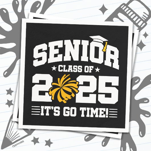 Afstuderen Klasse van 2025 Cheerleader Cheer Senio Servet