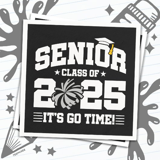 Afstuderen Klasse van 2025 Cheerleader Cheer Senio Servet