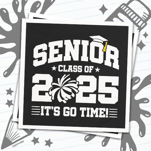 Afstuderen Klasse van 2025 Cheerleader Cheer Senio Servet