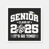 Afstuderen Klasse van 2025 Cheerleader Cheer Senio Servet (Voorkant)