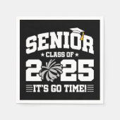 Afstuderen Klasse van 2025 Cheerleader Cheer Senio Servet (Voorkant)