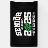 Afstuderen Klasse van 2025 Cheerleader Cheer Senio Spandoek (Verticaal)