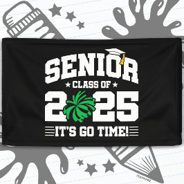 Afstuderen Klasse van 2025 Cheerleader Cheer Senio Spandoek