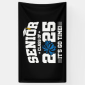 Afstuderen Klasse van 2025 Cheerleader Cheer Senio Spandoek (Verticaal)