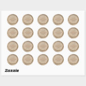 Afstuderen Klasse van 2025 Classic Gold Wax Seal Ronde Sticker (Vel)
