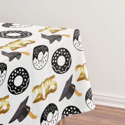 Afstuderen Klasse van 2025 Donuts en Degrees Moder Tafelkleed (Voorbeeld)