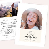 Afstuderen Klasse van 2025 Elegant Kaart