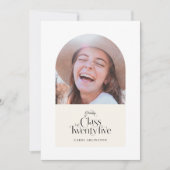 Afstuderen Klasse van 2025 Elegant Kaart (Voorkant)