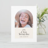 Afstuderen Klasse van 2025 Elegant Kaart (Staand voorkant)