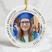 Afstuderen Klasse van 2025 Foto Keepsake Keramisch Ornament