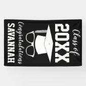 Afstuderen Klasse van 2025 Gepersonaliseerde Naam Spandoek (Horizontaal)