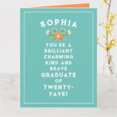 Afstuderen Klasse van 2025 Kaart (Gele Bloem)