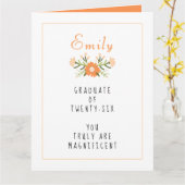 Afstuderen Klasse van 2025 Kaart (Gele Bloem)