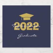 Afstuderen Klasse van 2025 Likeurfles Etiket (Enkel label)