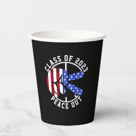 Afstuderen Klasse van 2025 Peace Out Afstuderen Pa Papieren Bekers