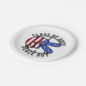 Afstuderen Klasse van 2025 Peace Out Party Supplie Papieren Bordje (Gekanteld)