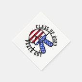 Afstuderen Klasse van 2025 Peace Out Party Supplie Servet (Hoek)