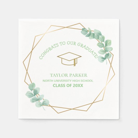 Afstuderen Klasse van 2025 Servet (Voorkant)