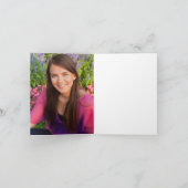 Afstuderen Klasse van 2025 Waterverf Bloemen Bedankkaart (Binnen)