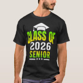 Afstuderen Klasse van 2026 Senior 2026 T-shirt (Voorkant)