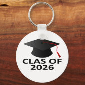 Afstuderen Klasse van 2026 T-Shirt.png Sleutelhanger (Voorkant)