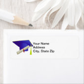 Afstuderen Klasse van 20?? Blauw adreslabel Etiket (Insitu)