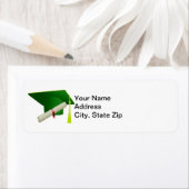 Afstuderen Klasse van 20?? Groen adreslabel Etiket (Insitu)