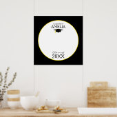 Afstuderen klasse van 20XX aangepaste handtekening Poster (Keuken)