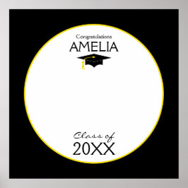 Afstuderen klasse van 20XX aangepaste handtekening Poster
